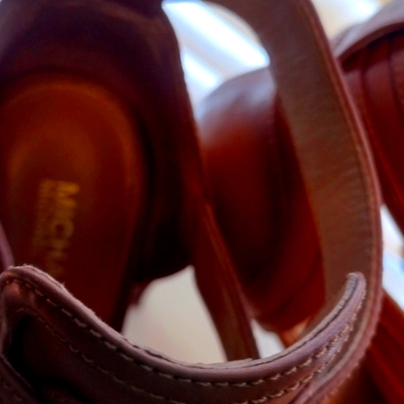 New price drop!!  Michael kors Lawson shoes open toe shooties sz 6. - Picture 3 of 8